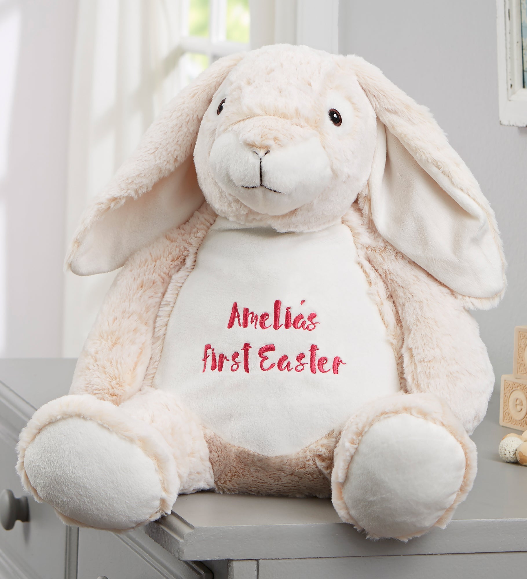 Personalized 16" Plush First Easter Bunny